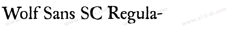 Wolf Sans SC Regula字体转换